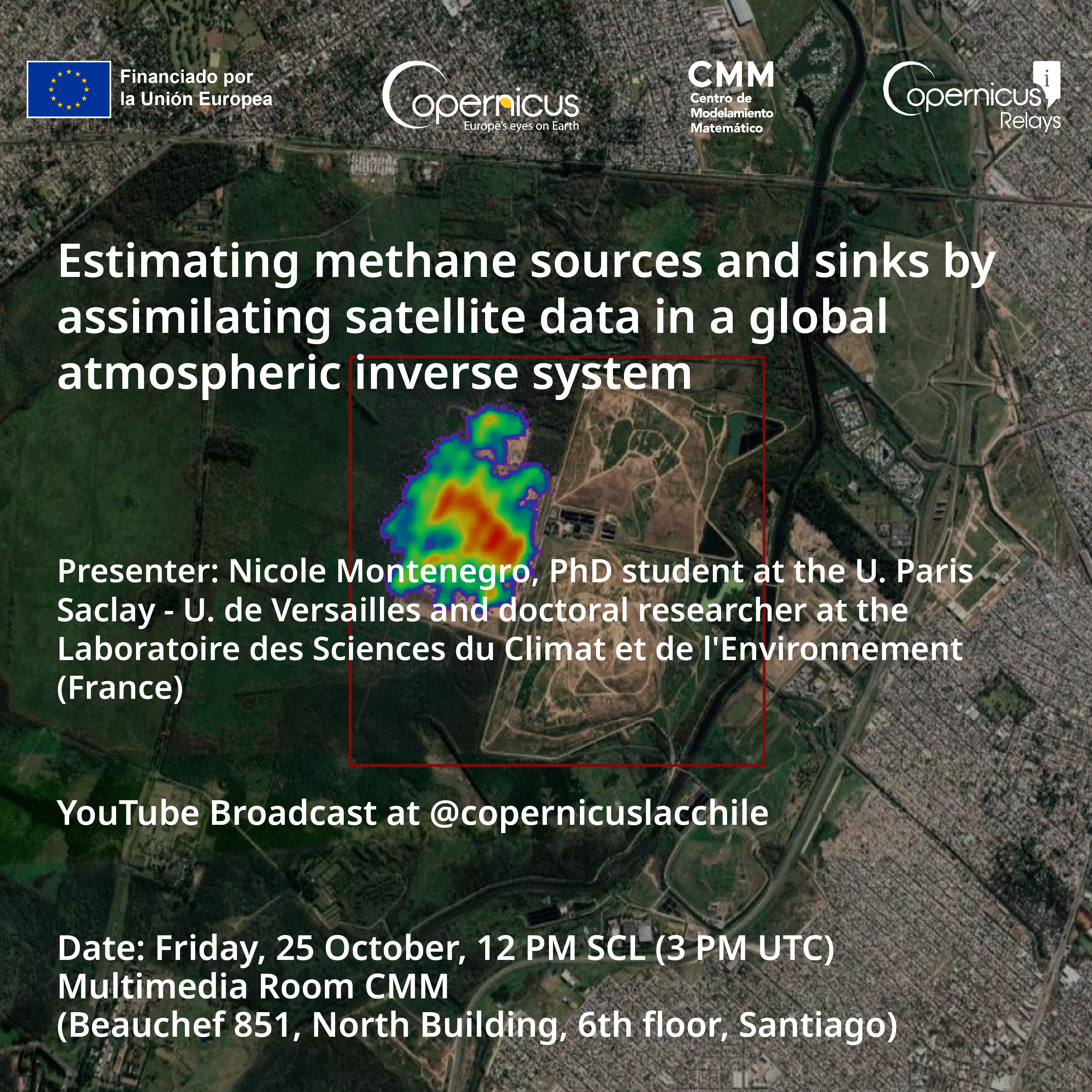 Estimating methane sources and sinks by assimilating satellite data in a global atmospheric inverse system