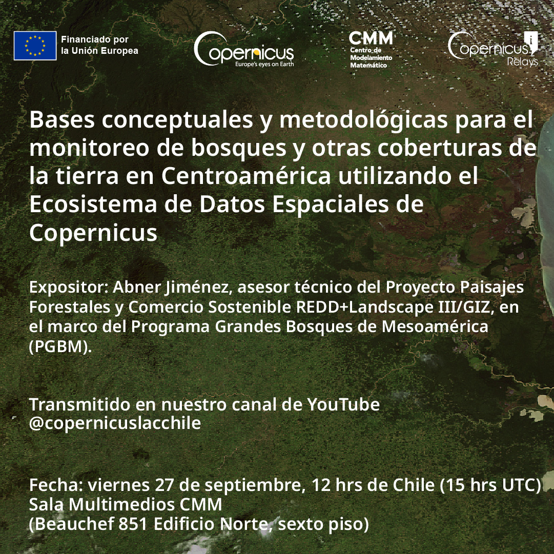 Bases conceituais e metodológicas para o monitoramento de florestas e outras coberturas de terra na América Central usando o ecossistema de dados espaciais do Copernicus.