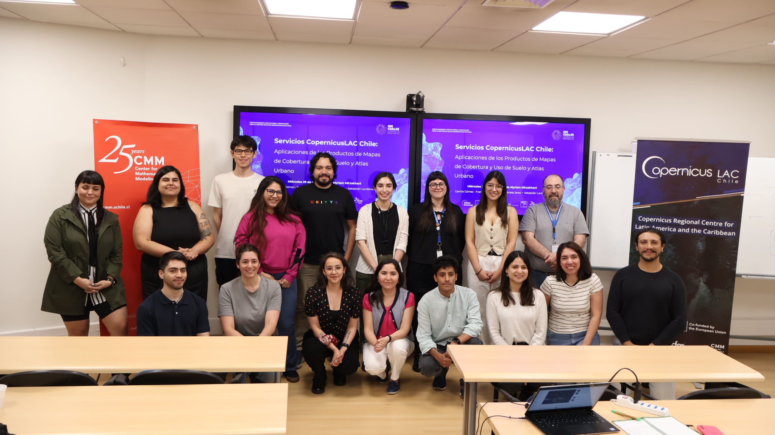 CopernicusLAC Chile realiza workshop prático na jornada preparatória da Conferência Internacional IDE Chile 2025