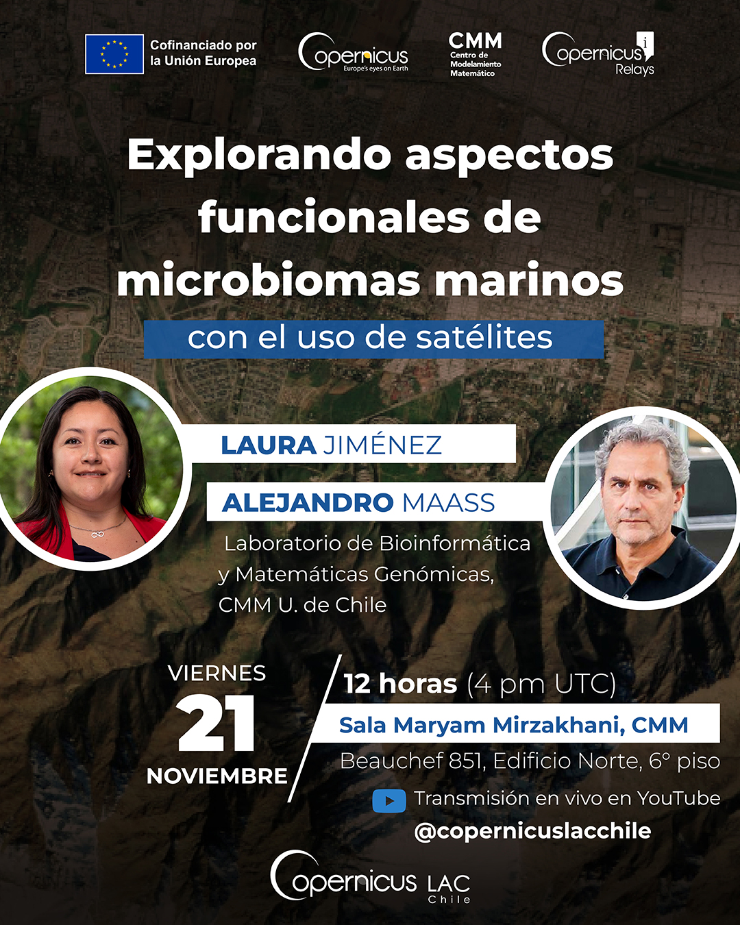 Seminário Copernicus: Explorando aspectos funcionais dos microbiomas marinhos com o uso de satélites