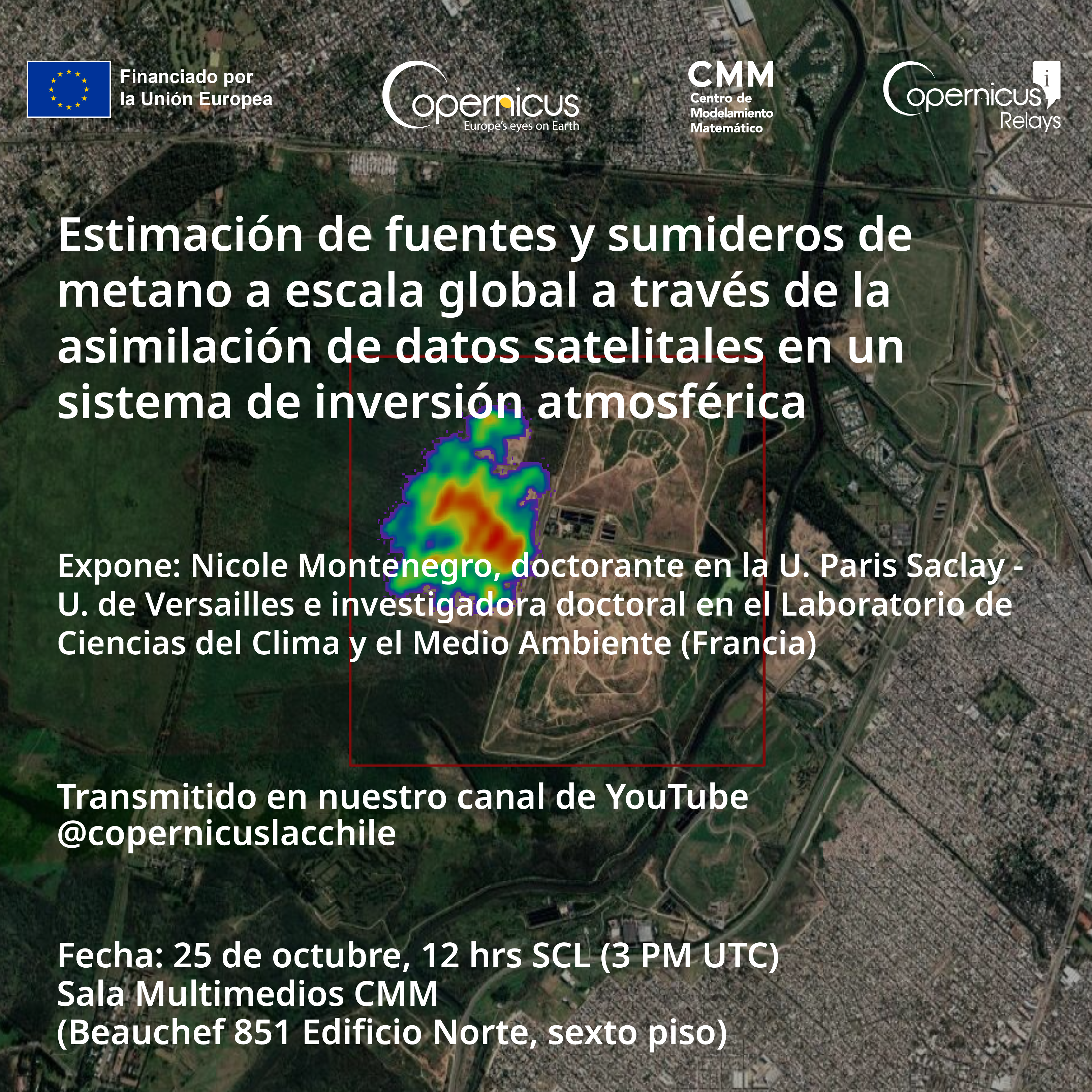 Estimación de fuentes y sumideros de metano a escala global a través de la asimilación de datos satelitales en un sistema de inversión atmosférica