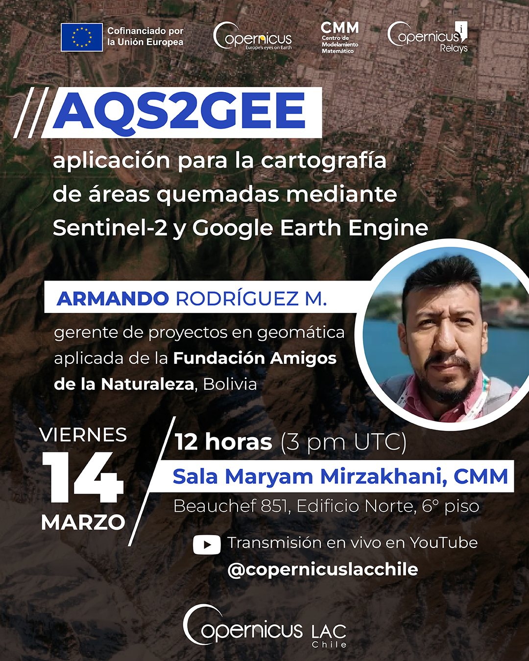 Seminario Copernicus: AQS2GEE: aplicación para la cartografía de áreas quemadas mediante Sentinel-2 y Google Earth Engine