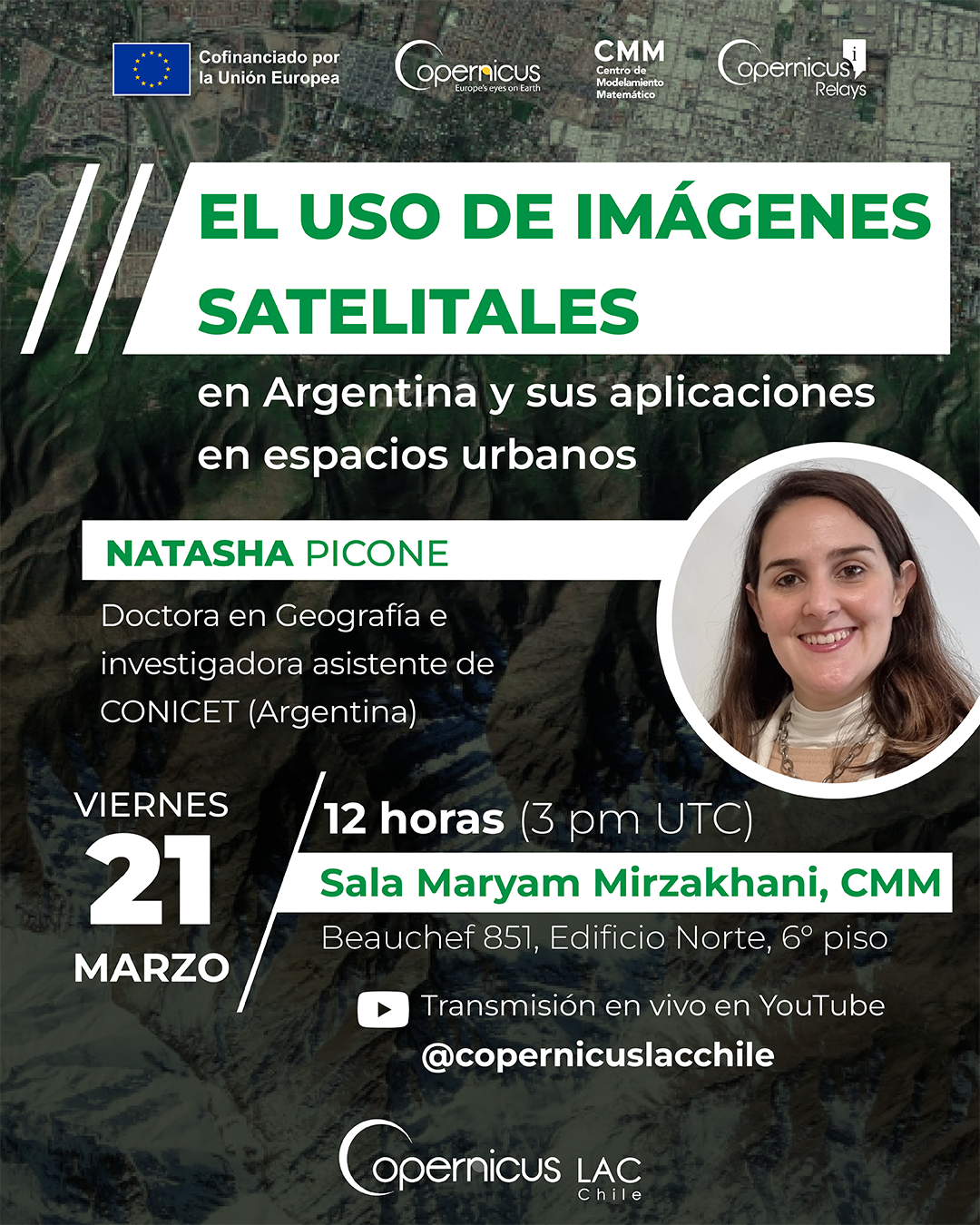 Seminario Copernicus: uso de imágenes satelitales en Argentina, aplicaciones en espacios urbanos