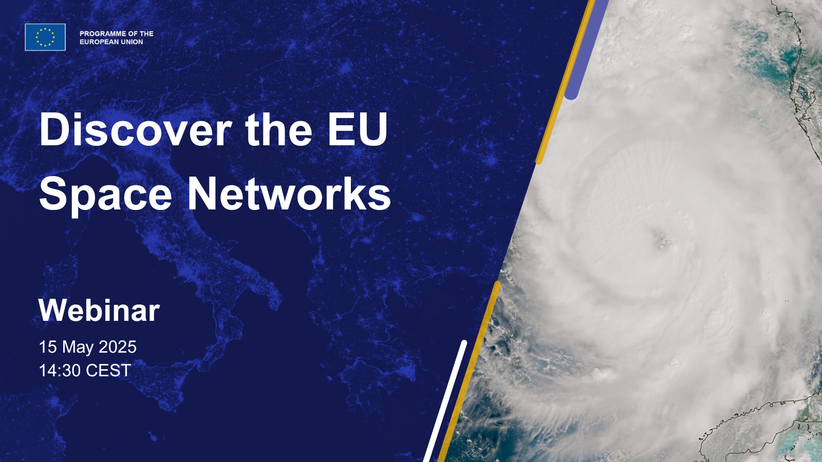 Webinar: Descubre las Redes espaciales de la UE