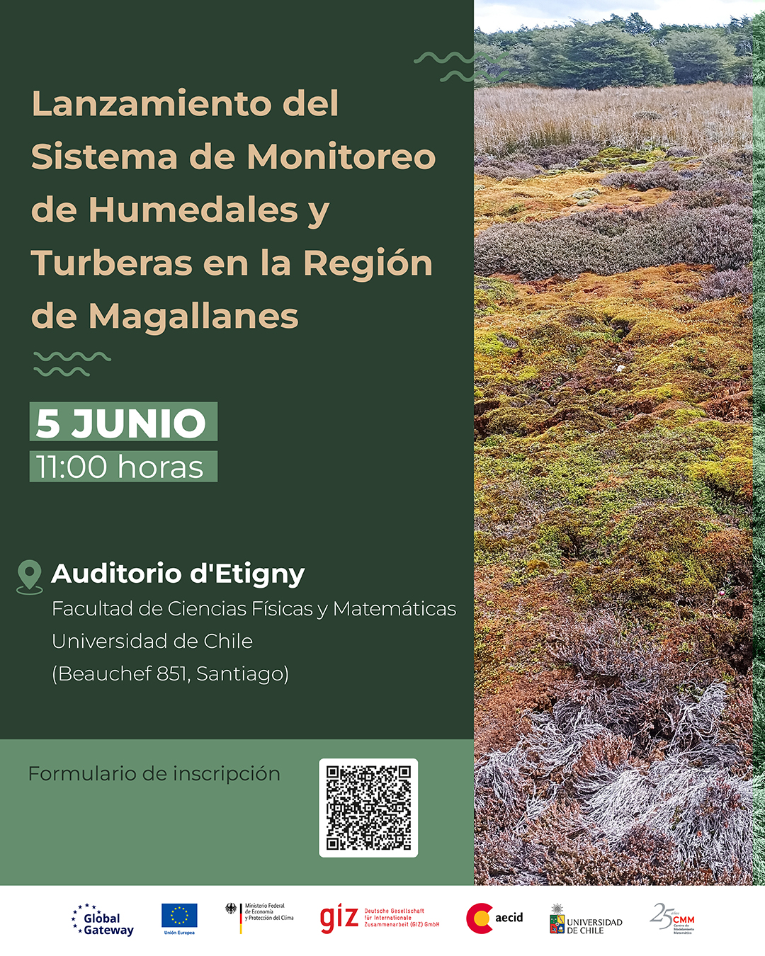 Ceremonia de lanzamiento del Sistema de Monitoreo de Humedales y Turberas en la Región de Magallanes