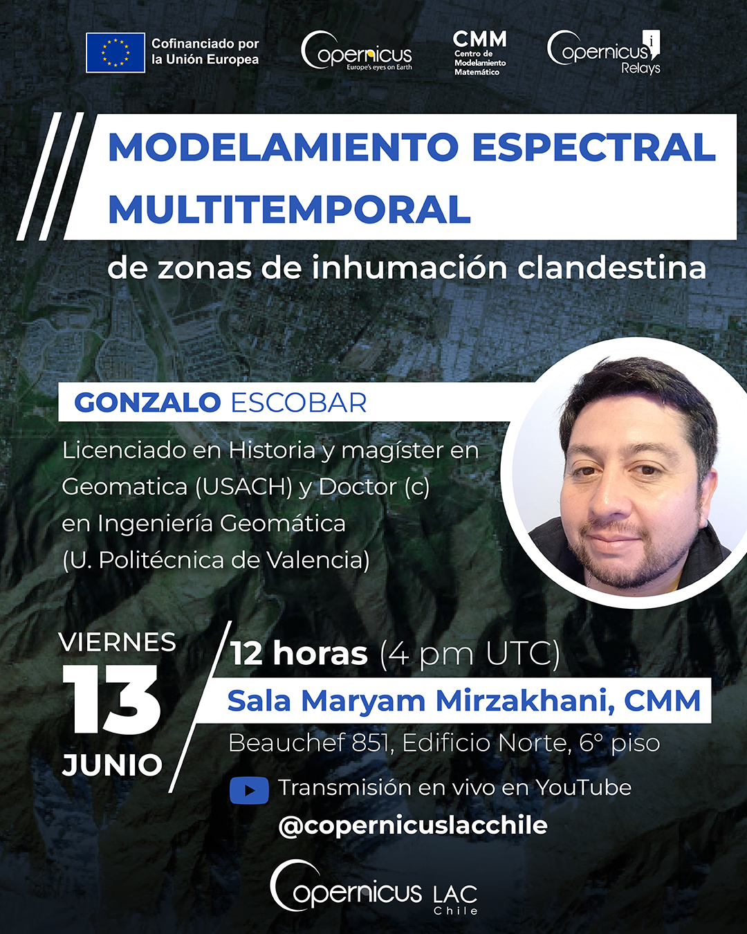 Seminario Copernicus: Modelamiento espectral multitemporal de zonas de inhumación clandestina