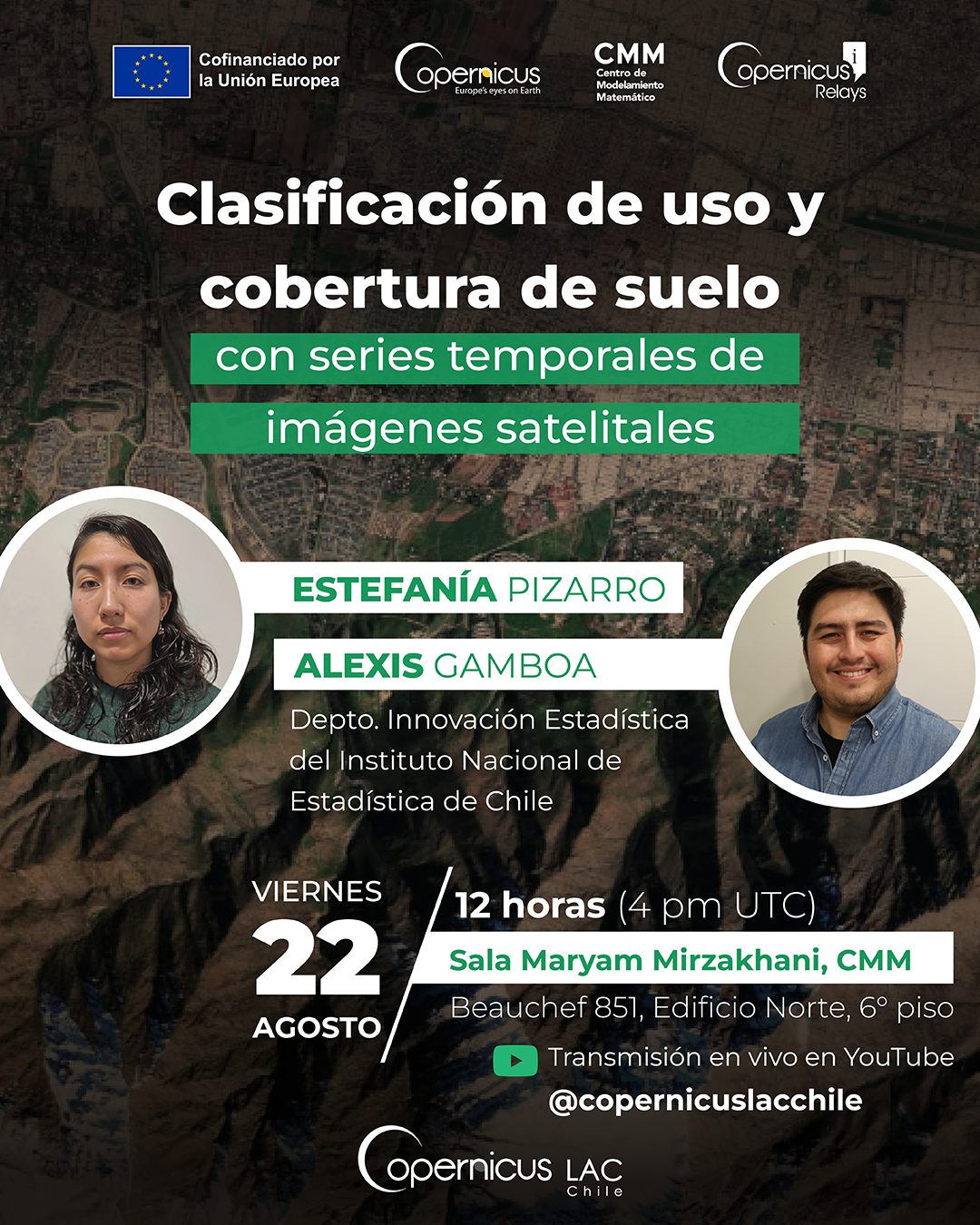 Seminario Copernicus: Clasificación de uso y cobertura de suelo con series temporales de imágenes satelitales