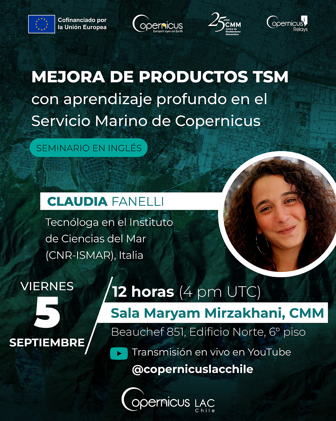 Seminario Copernicus: Mejora de los productos de temperatura superficial del mar con aprendizaje profundo en el Servicio Marino de Copernicus