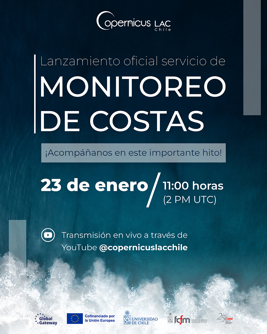 Evento CopernicusLAC Chile: Lanzamiento servicio Monitoreo de Costas