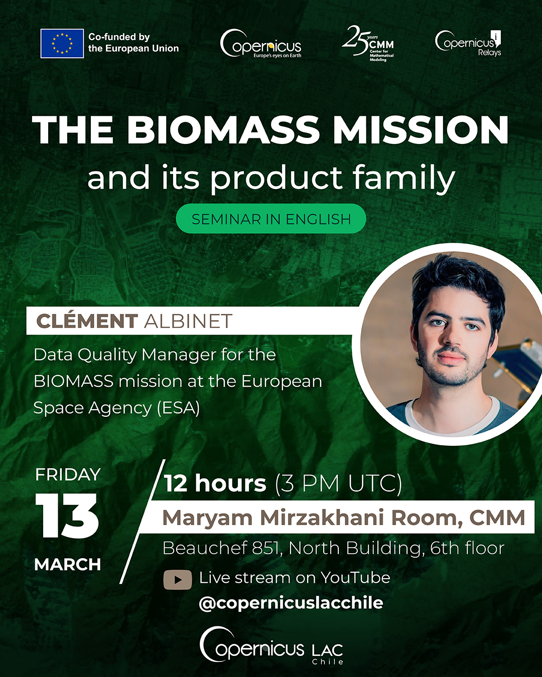 Seminario Copernicus: Estado de la misión Biomass y su familia de productos